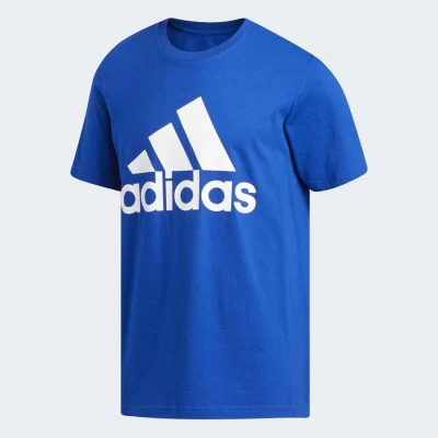 CAMISETA ADIDAS BASIC LOGO MASCULINA - Azul/branco CAMISETA ADIDAS BASIC LOGO MASCULINA - Azul/branco
