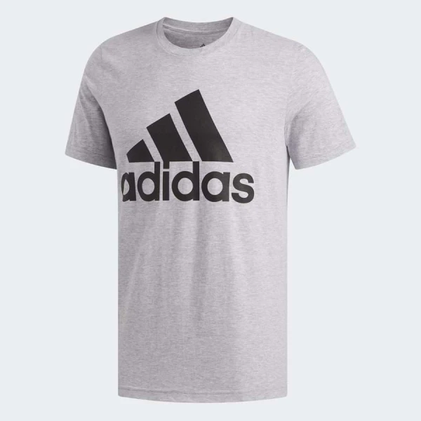CAMISETA ADIDAS BASIC LOGO MASCULINA - Cinza/preto CAMISETA ADIDAS BASIC LOGO MASCULINA - Cinza/preto