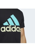 CAMISETA ADIDAS BASIC LOGO MASCULINA - Preto/verde CAMISETA ADIDAS BASIC LOGO MASCULINA - Preto/verde