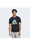 CAMISETA ADIDAS BASIC LOGO MASCULINA - Preto/verde CAMISETA ADIDAS BASIC LOGO MASCULINA - Preto/verde