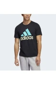 CAMISETA ADIDAS BASIC LOGO MASCULINA - Preto/verde CAMISETA ADIDAS BASIC LOGO MASCULINA - Preto/verde