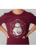 CAMISETA ADIDAS BB8 INFANTIL - Bordo