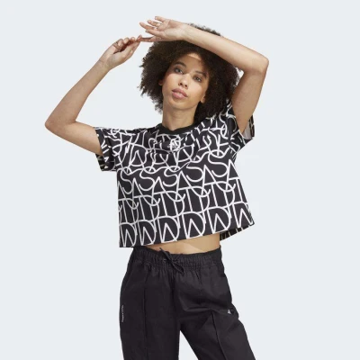 CAMISETA ADIDAS BRAND LOVE FEMININA - Preto/branco CAMISETA ADIDAS BRAND LOVE FEMININA - Preto/branco