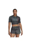 CAMISETA ADIDAS BRAND LOVE PERFORMANCE FEMININA - Preto/verde CAMISETA ADIDAS BRAND LOVE PERFORMANCE FEMININA - Preto/verde