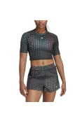CAMISETA ADIDAS BRAND LOVE PERFORMANCE FEMININA - Preto/verde CAMISETA ADIDAS BRAND LOVE PERFORMANCE FEMININA - Preto/verde