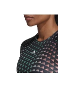 CAMISETA ADIDAS BRAND LOVE PERFORMANCE FEMININA - Preto/verde CAMISETA ADIDAS BRAND LOVE PERFORMANCE FEMININA - Preto/verde