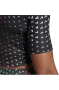 CAMISETA ADIDAS BRAND LOVE PERFORMANCE FEMININA - Preto/verde CAMISETA ADIDAS BRAND LOVE PERFORMANCE FEMININA - Preto/verde