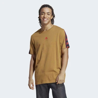 CAMISETA ADIDAS BRAND LOVE TEE MASCULINA - Marrom CAMISETA ADIDAS BRAND LOVE TEE MASCULINA - Marrom
