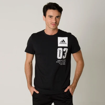 CAMISETA ADIDAS CITY NEW YORK MASCULINA - Preto/branco CAMISETA ADIDAS CITY NEW YORK MASCULINA - Preto/branco