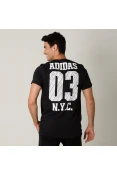 CAMISETA ADIDAS CITY NEW YORK MASCULINA - Preto/branco CAMISETA ADIDAS CITY NEW YORK MASCULINA - Preto/branco