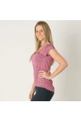 CAMISETA ADIDAS CLIMA MESCLA FEMININA - Pink CAMISETA ADIDAS CLIMA MESCLA FEMININA - Pink