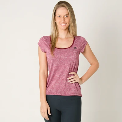 CAMISETA ADIDAS CLIMA MESCLA FEMININA - Pink