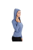CAMISETA ADIDAS CLIMA MESCLA MANGA LONGA FEMININA - Roxo