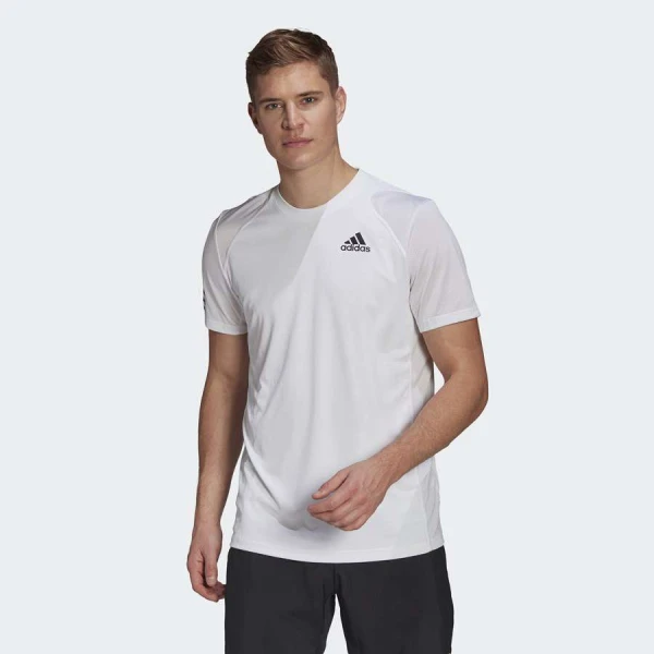 CAMISETA ADIDAS CLUB 3STR TEE MASCULINA - Branco CAMISETA ADIDAS CLUB 3STR TEE MASCULINA - Branco