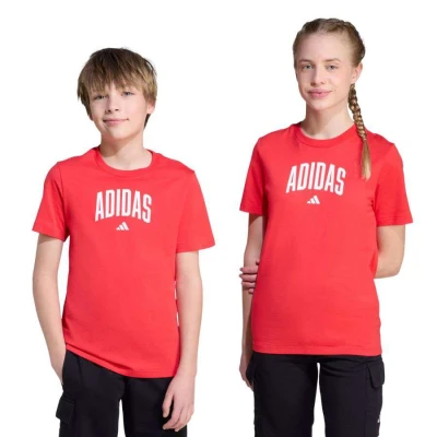 CAMISETA ADIDAS COLLEGIATE GRAPHIC TEE INFANTIL - Vermelho