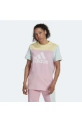 CAMISETA ADIDAS COLORBLOCK SJ T FEMININA - Rosa/amarelo CAMISETA ADIDAS COLORBLOCK SJ T FEMININA - Rosa/amarelo