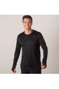 CAMISETA ADIDAS CORRIDA MANGA LONGA MASCULINA - Preto CAMISETA ADIDAS CORRIDA MANGA LONGA MASCULINA - Preto