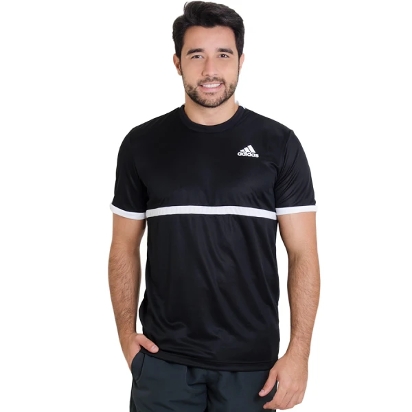 CAMISETA ADIDAS COURT MASCULINA - Preto/branco CAMISETA ADIDAS COURT MASCULINA - Preto/branco