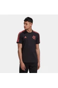 CAMISETA ADIDAS CR FLAMENGO 3-STRIPES - Preto/pink