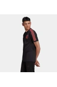 CAMISETA ADIDAS CR FLAMENGO 3-STRIPES - Preto/pink
