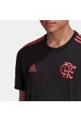 CAMISETA ADIDAS CR FLAMENGO 3-STRIPES - Preto/pink