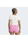 CAMISETA ADIDAS CROPPED 3 STRIPES FEMININA - Branco