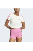 CAMISETA ADIDAS CROPPED 3 STRIPES FEMININA - Branco