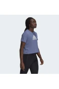 CAMISETA ADIDAS CROPPED AEROREADY DESIGNED 2 FEMININA - Azul CAMISETA ADIDAS CROPPED AEROREADY DESIGNED 2 FEMININA - Azul