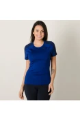 CAMISETA ADIDAS D2M 3S FEMININA - Azul CAMISETA ADIDAS D2M 3S FEMININA - Azul