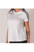 CAMISETA ADIDAS D2M 3S FEMININA - Branco/preto CAMISETA ADIDAS D2M 3S FEMININA - Branco/preto
