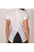 CAMISETA ADIDAS D2M 3S FEMININA - Branco/preto CAMISETA ADIDAS D2M 3S FEMININA - Branco/preto