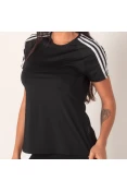 CAMISETA ADIDAS D2M 3S FEMININA - Preto/branco CAMISETA ADIDAS D2M 3S FEMININA - Preto/branco