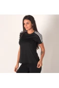 CAMISETA ADIDAS D2M 3S FEMININA - Preto/branco CAMISETA ADIDAS D2M 3S FEMININA - Preto/branco