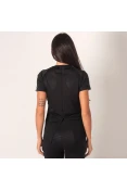 CAMISETA ADIDAS D2M 3S FEMININA - Preto/branco CAMISETA ADIDAS D2M 3S FEMININA - Preto/branco