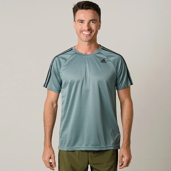 CAMISETA ADIDAS D2M 3S MASCULINA - Verde CAMISETA ADIDAS D2M 3S MASCULINA - Verde
