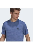 CAMISETA ADIDAS D2M HEATHER EL TEE MASCULINA - Azul CAMISETA ADIDAS D2M HEATHER EL TEE MASCULINA - Azul