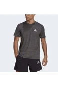 CAMISETA ADIDAS D2M HEATHER EL TEE MASCULINA - Grafite CAMISETA ADIDAS D2M HEATHER EL TEE MASCULINA - Grafite