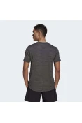 CAMISETA ADIDAS D2M HEATHER EL TEE MASCULINA - Grafite CAMISETA ADIDAS D2M HEATHER EL TEE MASCULINA - Grafite