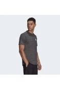 CAMISETA ADIDAS D2M HEATHER EL TEE MASCULINA - Grafite CAMISETA ADIDAS D2M HEATHER EL TEE MASCULINA - Grafite