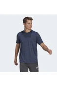CAMISETA ADIDAS D2M HEATHER EL TEE MASCULINA - Marinho CAMISETA ADIDAS D2M HEATHER EL TEE MASCULINA - Marinho