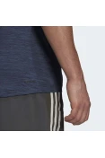 CAMISETA ADIDAS D2M HEATHER EL TEE MASCULINA - Marinho CAMISETA ADIDAS D2M HEATHER EL TEE MASCULINA - Marinho