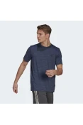 CAMISETA ADIDAS D2M HEATHER EL TEE MASCULINA - Marinho CAMISETA ADIDAS D2M HEATHER EL TEE MASCULINA - Marinho