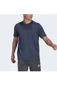 CAMISETA ADIDAS D2M HEATHER EL TEE MASCULINA - Marinho CAMISETA ADIDAS D2M HEATHER EL TEE MASCULINA - Marinho