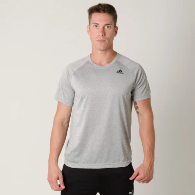 CAMISETA ADIDAS D2M HT MASCULINA - Cinza/preto CAMISETA ADIDAS D2M HT MASCULINA - Cinza/preto