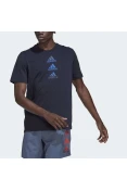 CAMISETA ADIDAS D2M LOGO TEE MASCULINA - Marinho CAMISETA ADIDAS D2M LOGO TEE MASCULINA - Marinho