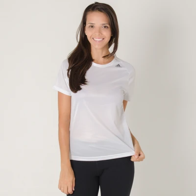 CAMISETA ADIDAS D2M LOSE FEMININA - Branco CAMISETA ADIDAS D2M LOSE FEMININA - Branco