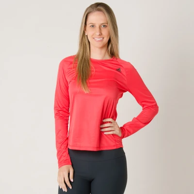 CAMISETA ADIDAS D2M MANGA LONGA FEMININA - Pink CAMISETA ADIDAS D2M MANGA LONGA FEMININA - Pink