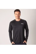 CAMISETA ADIDAS D2M MANGA LONGA MASCULINA - Preto CAMISETA ADIDAS D2M MANGA LONGA MASCULINA - Preto
