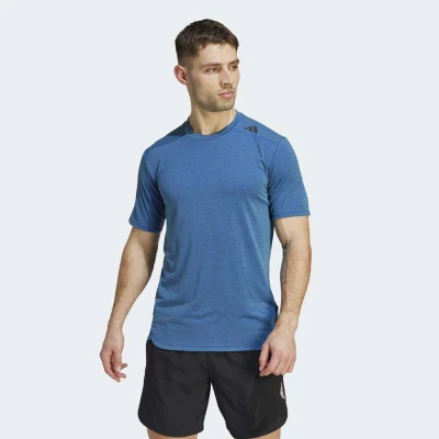 CAMISETA ADIDAS D4T HIIT CS TEE MASCULINA - Azul CAMISETA ADIDAS D4T HIIT CS TEE MASCULINA - Azul