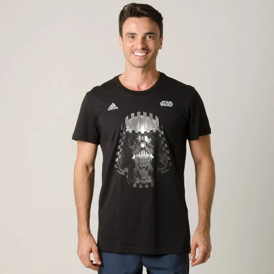 CAMISETA ADIDAS DARTH VADER MASCULINA - Preto CAMISETA ADIDAS DARTH VADER MASCULINA - Preto